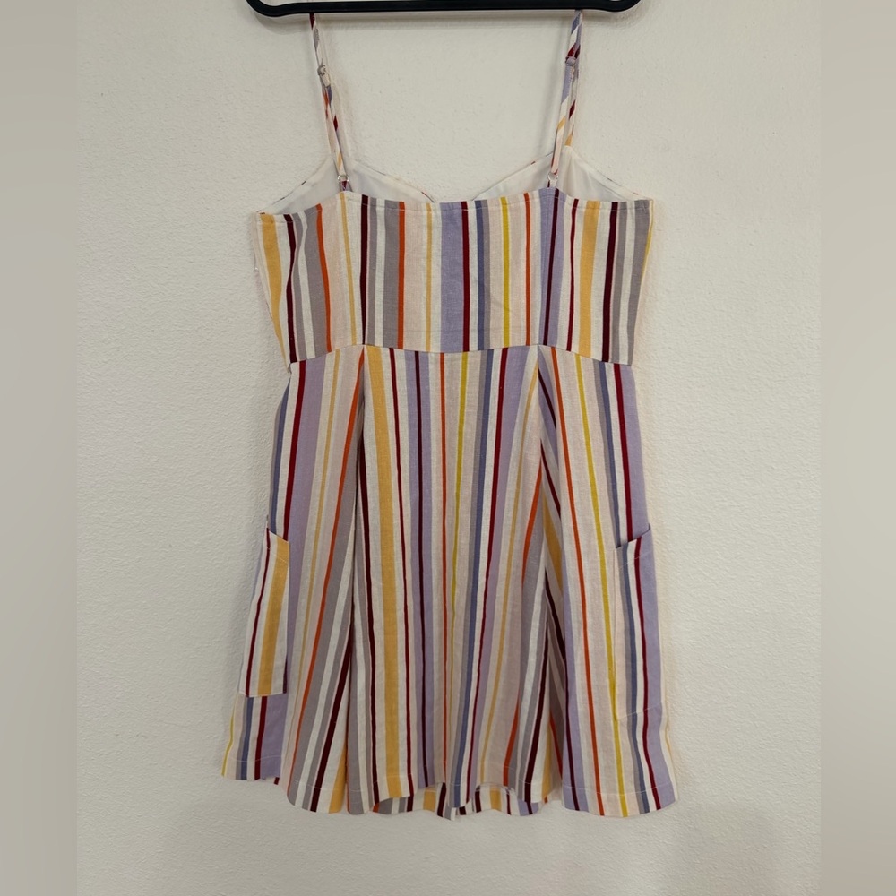 Lush Multicolor Striped Button-Down Summer Dress … - image 4